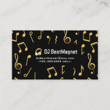 Wedding Dj Business Cards Beruflich Deejay
