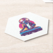 Wedding DJ Skull � Funny Formal Party Skeleton Untersetzer (angewinkelt)