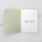Wedding Doves and Ribbons Congratulations Karte (Innenseite)