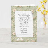 Wedding Doves and Ribbons Congratulations Karte (Gelbe Blume)
