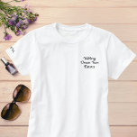 Wedding Dream Team, Bride, Bachelorette Personalis Besticktes T-Shirt<br><div class="desc">Wedding Dream Team, Bride, Bachelorette Personalisiert besticktes Shirt Stellen Sie sich vor, Sie treffen die Stadt und genießen Sie einen lustigen Tag mit Ihrem Team. Mit unserem ultimativen Junggeselinnen-Abschied-Accessoire feiern Sie die Braut-in-Style! Dieses Shirt ist so konzipiert, dass Sie und Ihre Bestien sich wie ein Meisterteam fühlen, wenn Sie auf...</div>