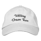 Wedding Dream Team,Bride,Bachelorette Personalized Bestickte Baseballkappe (Vorderseite)