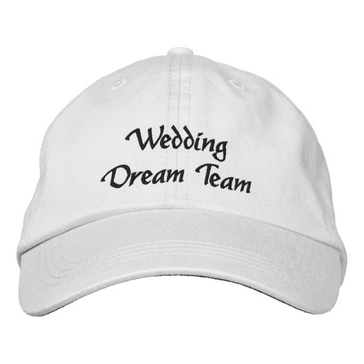 Wedding Dream Team,Bride,Bachelorette Personalized Bestickte Baseballkappe (Vorderseite)