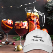 Wedding Dream Team,Bride,Bachelorette Personalized Bestickte Baseballkappe