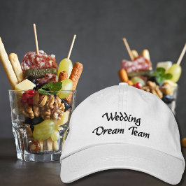 Wedding Dream Team,Bride,Bachelorette Personalized Bestickte Baseballkappe