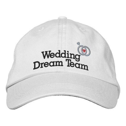 Wedding Dream Team, Bridge, Junggeselinnen-Abschie Bestickte Baseballkappe (Vorderseite)