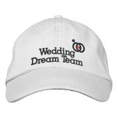 Wedding Dream Team, Bridge, Junggeselinnen-Abschie Bestickte Baseballkappe (Vorderseite)