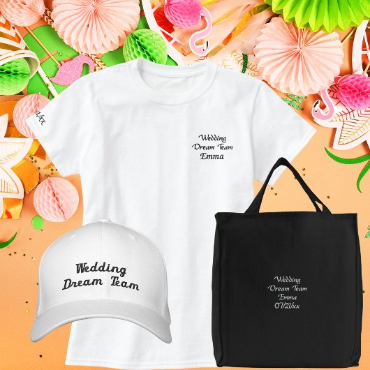 Wedding Dream Team, Bridge, Junggeselinnen-Abschie Bestickte Baseballkappe