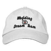 Wedding Dream Team, Bridge, Junggeselinnen-Abschie Bestickte Baseballkappe (Vorderseite)