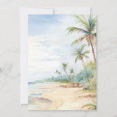 Wedding Dress Beach Boho Brautparty Hen Party Einladung (Rückseite)