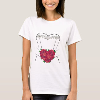 Wedding Dress T Shirt, Simple Marriage Bridal Show T-Shirt