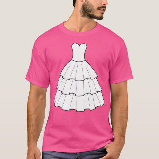 Wedding Dress Wedding Bachelorette T-Shirt