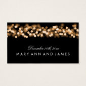 Wedding Drink Voucher Gold Hollywood Glam (Rückseite)