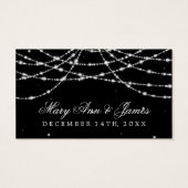 Wedding Drink Voucher Sparkling String Black (Rückseite)