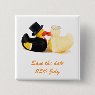 Wedding Ducks 2. Badge Button