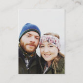 Wedding Dusty Blue UAWG Online QR Code Foto Begleitkarte (Rückseite)