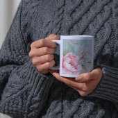 Wedding & Eid | Pink Peony & Sage Green Jumbo Mug Jumbo-Tasse