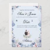 Wedding  einladung (Vorne/Hinten)