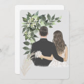 Wedding einladung (Vorne/Hinten)