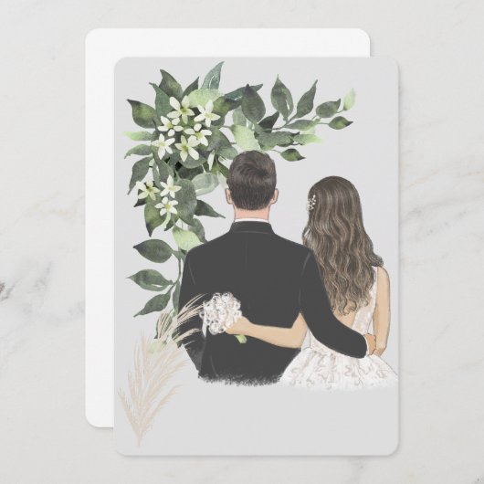 Wedding  einladung (Vorne/Hinten)