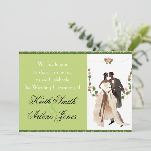 Wedding Einladung (Stehend Vorderseite)