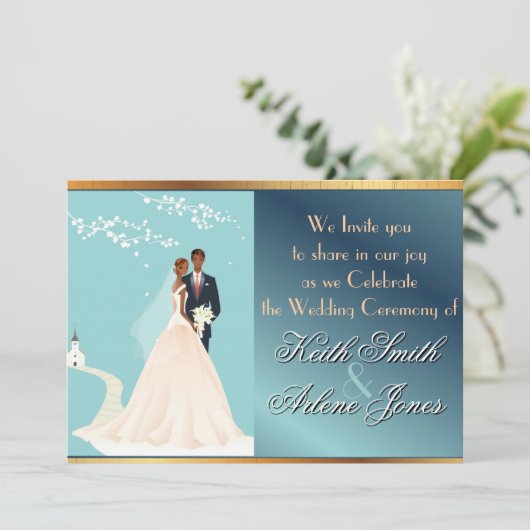 Wedding Einladung (Stehend Vorderseite)