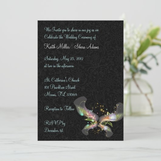 Wedding Einladung (Stehend Vorderseite)