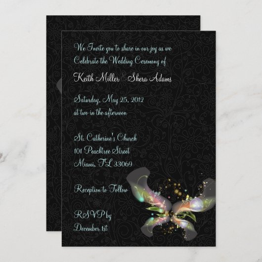 Wedding Einladung (Vorne/Hinten)