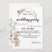 Wedding Einladung , Card Marrieinladung (Vorne/Hinten)