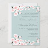 WEDDING EINLADUNG DER KIRSCHblüten-%PIPE% (Vorderseite)