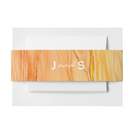 Wedding Elegant Bouquet Einladungsbanderole