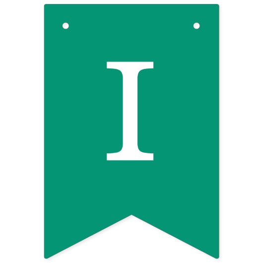 Wedding Emerald Green einfache Braut und Namen Wimpelkette (Dritte Fahne)