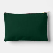 Wedding Emerald Green und Gold Chic Zubehörtasche (Rückseite)