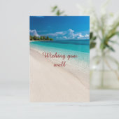 Wedding Enclosure Beach Card Insert (Stehend Vorderseite)