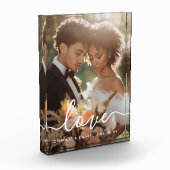 Wedding engagement photo love names date display fotoblock (Links)