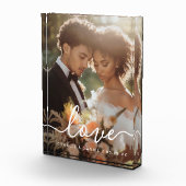 Wedding engagement photo love names date display fotoblock (Rechts)