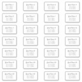 Wedding Envelope Adresse 28 Elegant Script Italic Aufkleber (Vorderseite)