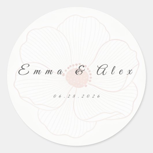 Wedding Envelope Seal Sticker (Vorderseite)