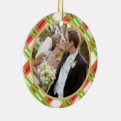 Wedding | erste WeihnachtsFoto-Verzierung Keramik Ornament (Rechts)