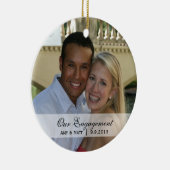 Wedding | erste WeihnachtsFoto-Verzierung Keramik Ornament (Rechts)