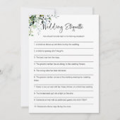 Wedding Etiquette Funny Brautparty Game Einladung (Vorderseite)