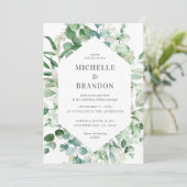 wedding eucalyptus watercolor (Stehend Vorderseite)