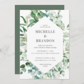 wedding eucalyptus watercolor (Vorne/Hinten)