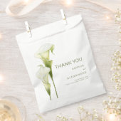 Wedding Favor Bags "Delicate Calla Lilies" Geschenktütchen (Ausgeschnitten)
