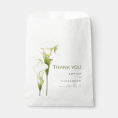 Wedding Favor Bags "Delicate Calla Lilies" Geschenktütchen (Vorderseite)