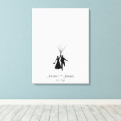 Wedding Fingerprint Balloon Gästebuch (Insitu (Holzboden))