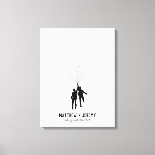 Wedding Fingerprint Balloon Gästebuch (Vorderseite)