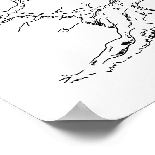 Wedding Fingerprint Tree Gästebuch (Ecke)