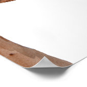 Wedding Fingerprint Tree Guest Book Alternative Poster (Ecke)