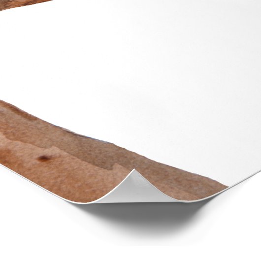 Wedding Fingerprint Tree Guest Book Alternative Poster (Ecke)